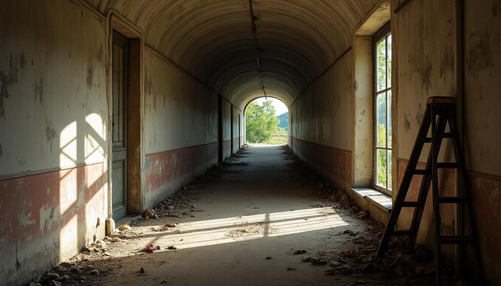 Conseils pour rénover un lambris de plafond dans un vieux couloir