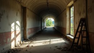 Conseils pour rénover un lambris de plafond dans un vieux couloir