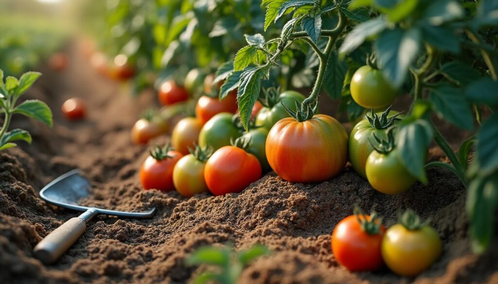 Astuces de paillis au potager pour la culture des tomates