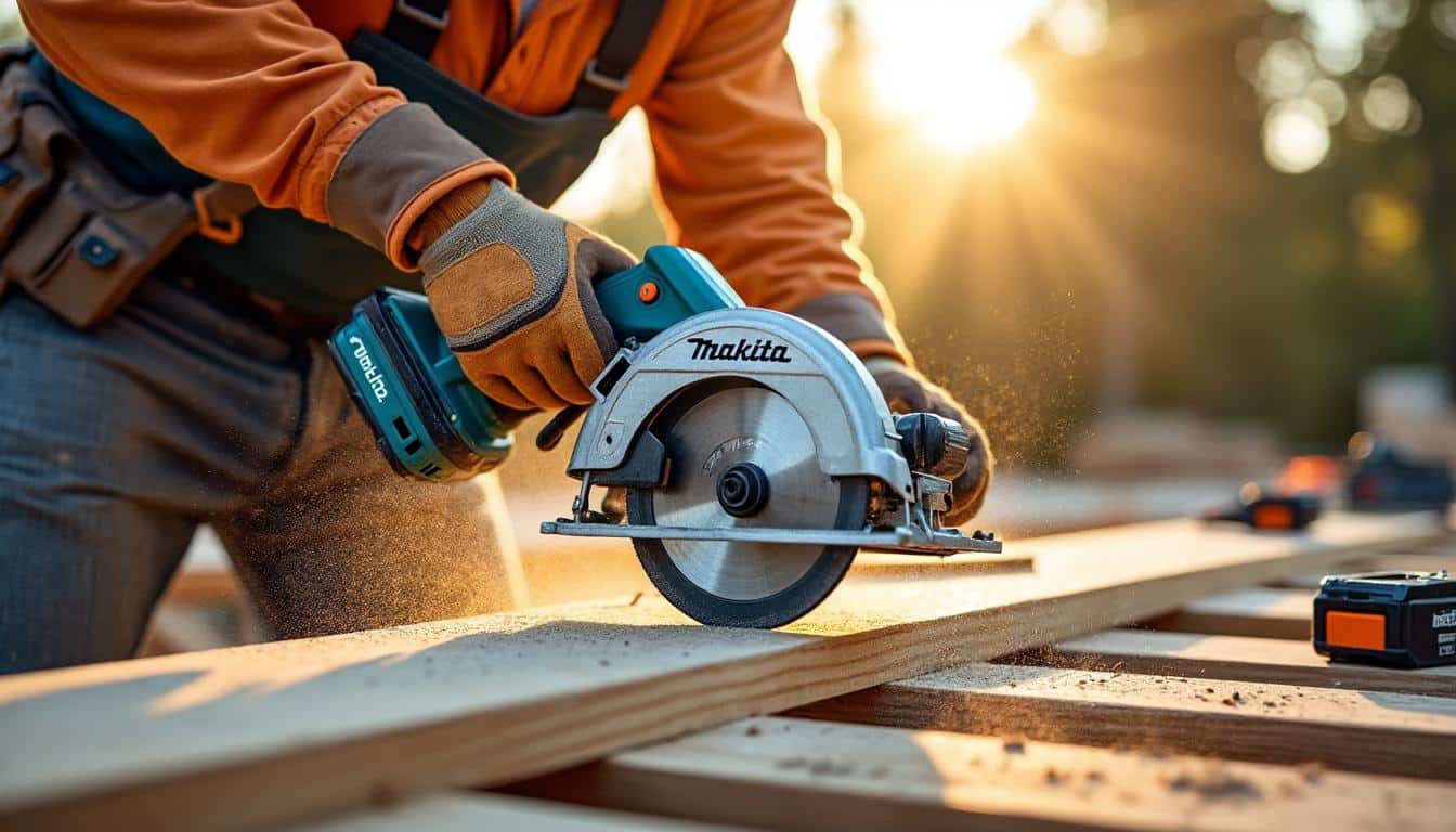 Illustration: Les principales caractéristiques techniques qui distinguent la scie circulaire sans fil Makita