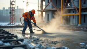 Béton et gel : réussir le bétonnage en hiver sans risque