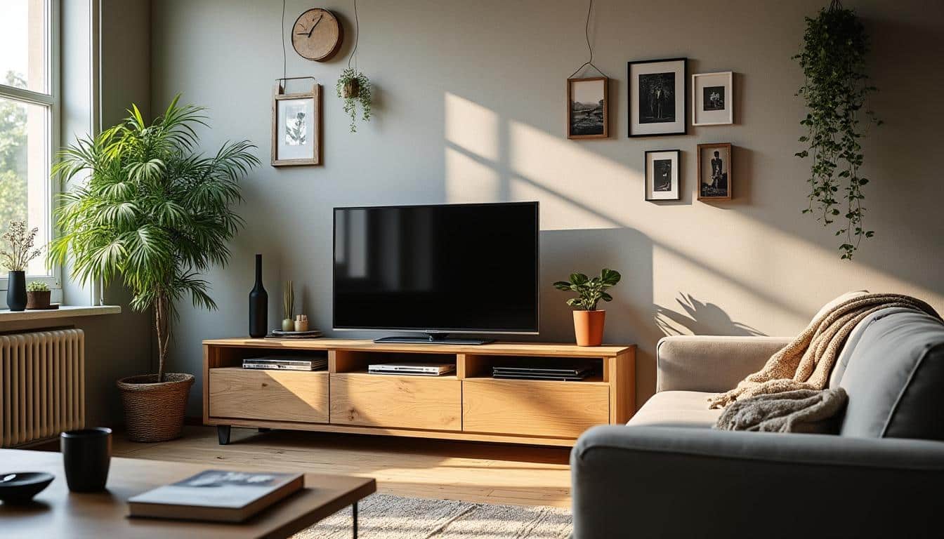 Décoration murale derrière la télévision : idées pour un salon stylé