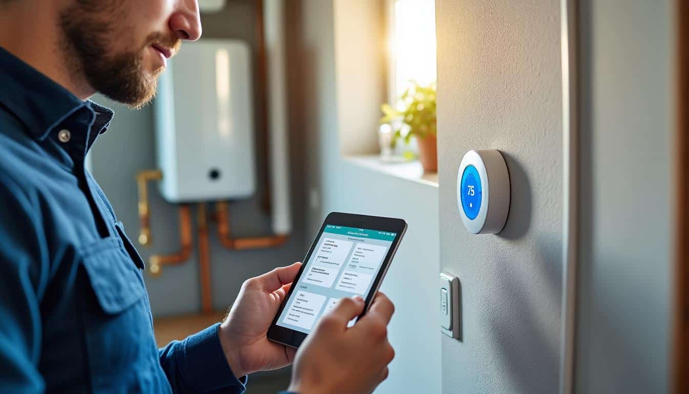 Illustration: Comprendre le thermostat connecté pour chaudière à gaz : fonctionnement et compatibilités