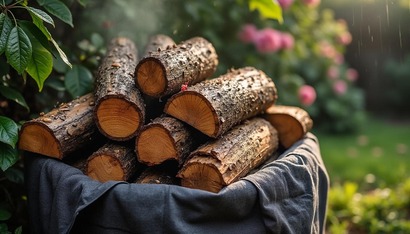 Illustration: Pourquoi le bois de chauffage qui a pris la pluie pose-t-il problème ?